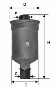 Sofima S 1659 B Fuel filter S1659B