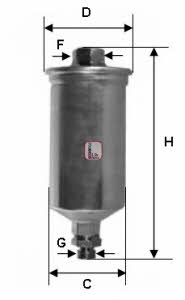 Sofima S 1661 B Fuel filter S1661B