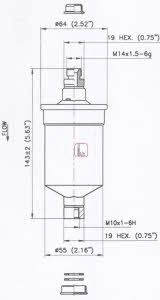 Sofima S 1676 B Fuel filter S1676B