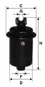 Sofima S 1686 B Fuel filter S1686B