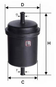 Sofima S 1691 B Fuel filter S1691B