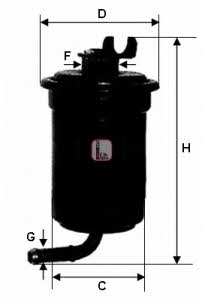Sofima S 1695 B Fuel filter S1695B