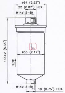 Sofima S 1770 B Fuel filter S1770B