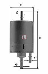 Sofima S 1830 B Fuel filter S1830B