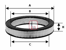 Sofima S 0760 A Air filter S0760A