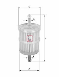 Sofima S 1010 B Fuel filter S1010B