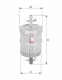 Sofima S 1011 B Fuel filter S1011B