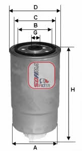 Sofima S 1528 NR Fuel filter S1528NR