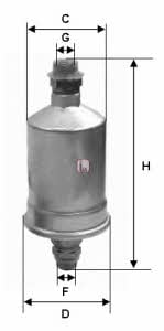 Sofima S 1532 B Fuel filter S1532B