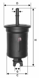 Sofima S 1548 B Fuel filter S1548B