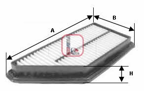 Sofima S 3337 A Air filter S3337A