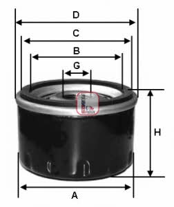 Sofima S 3485 R Oil Filter S3485R