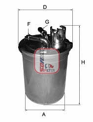 Sofima S 4451 NR Fuel filter S4451NR