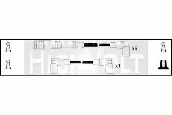 Standard OEF207 Ignition cable kit OEF207