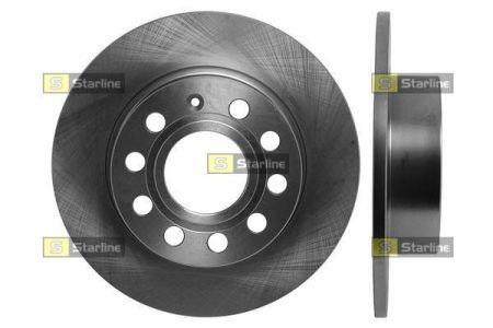 Rear brake disc, non-ventilated StarLine PB 1477