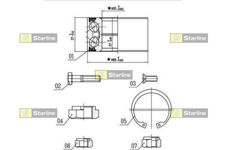 StarLine LO 00906 Wheel bearing kit LO00906