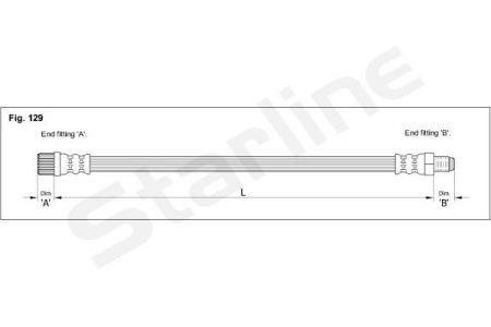 StarLine HA CE.1246 Brake Hose HACE1246