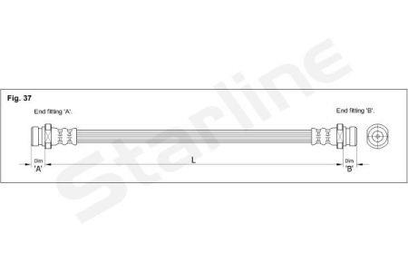 StarLine HA BD.1251 Brake Hose HABD1251