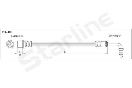 StarLine HA CE.1251 Brake Hose HACE1251