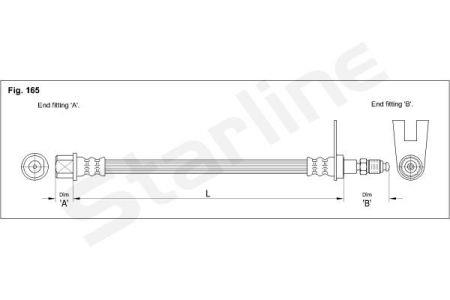 StarLine HA CE.1242 Brake Hose HACE1242