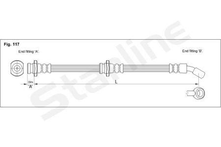 StarLine HA CC.1263 Brake Hose HACC1263