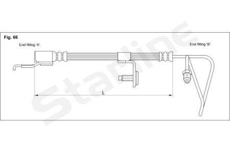 StarLine HA AC.1299 Brake Hose HAAC1299