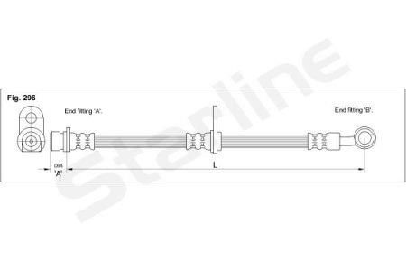 StarLine HA AB.1253 Brake Hose HAAB1253