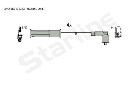 StarLine ZK 9124 Ignition cable kit ZK9124