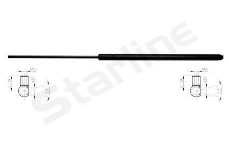 Tailgate strut StarLine 36.73.810