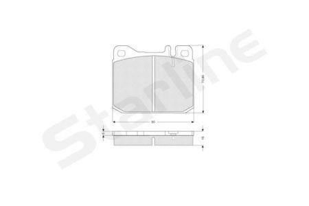 BDS217 StarLine Brake pad set