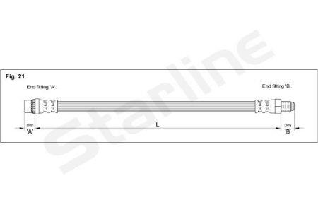 StarLine HA CE.1226 Brake Hose HACE1226