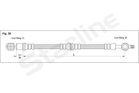 StarLine HA EB.1205 Brake Hose HAEB1205