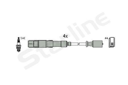StarLine ZK 0882 Ignition cable kit ZK0882