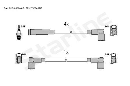 StarLine ZK 3594 Ignition cable kit ZK3594