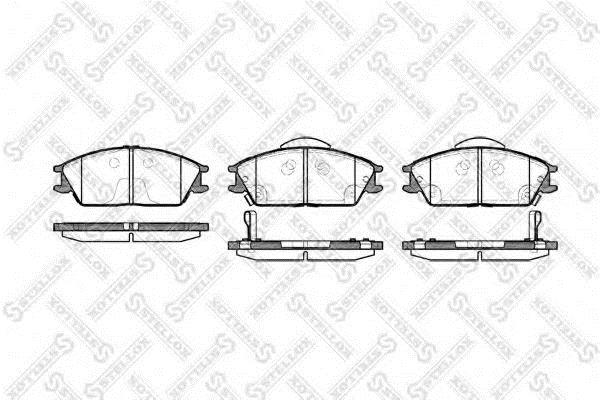 Brakes Hyundai Getz: 235022BSX Stellox Brake pad set