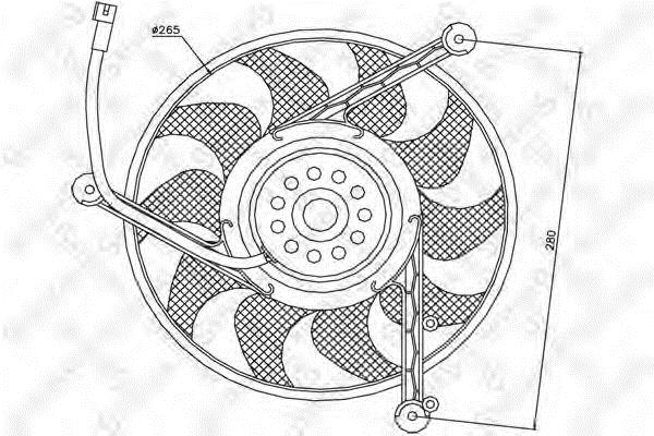 2999008SX Stellox Hub, engine cooling fan wheel