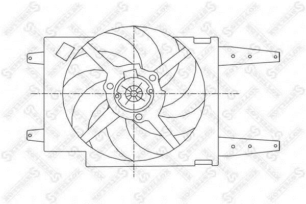 Stellox 29-99061-SX Hub, engine cooling fan wheel 2999061SX