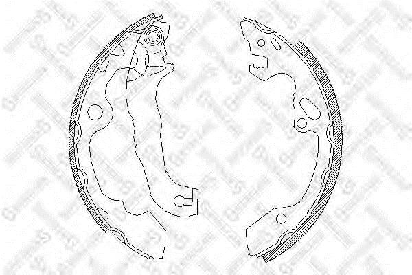 Brake shoe kit Renault 18: 051100SX Stellox Brake shoe set