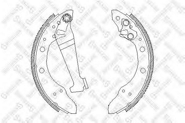 Brake shoe set Geely: 057101SX Stellox Brake shoe set