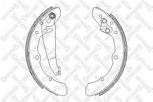 Brake shoe kit Chery: 059100SX Stellox Brake shoe set