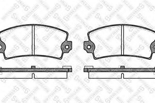 Disc brake pad set Mazda 5: 032036SX Stellox Brake pad set
