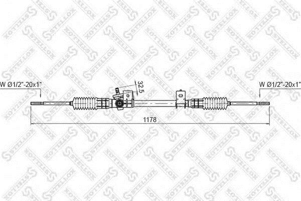 0035030SX Stellox Steering rack
