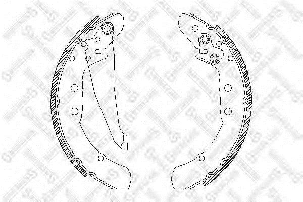 Brake shoe kit Audi: 408100SX Stellox Brake shoe set