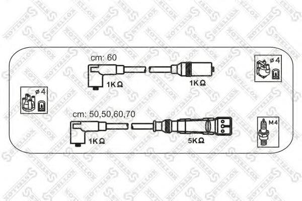 Stellox 10-38096-SX Ignition lead set 1038096SX 1038096SX Stellox Ignition lead set