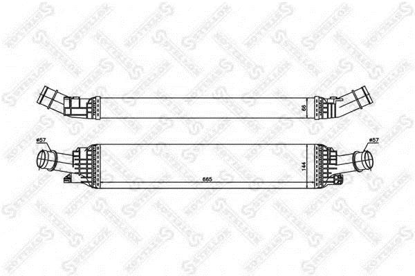 1040184SX Stellox Intercooler, charger