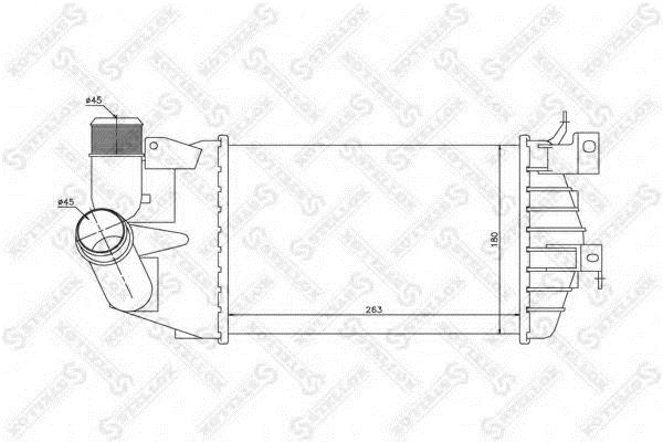 1040234SX Stellox Intercooler, charger