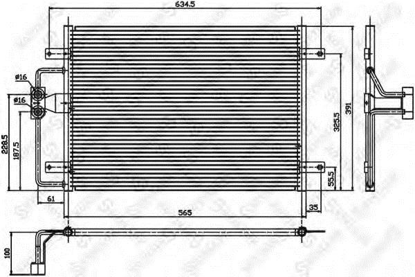 1045012SX Stellox AC Condenser