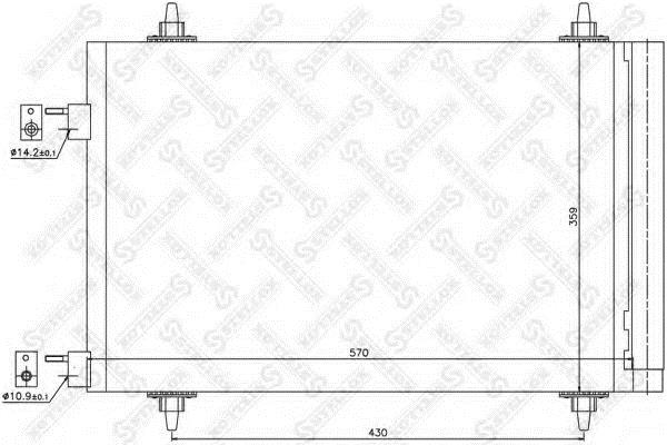 1045039SX Stellox AC Condenser