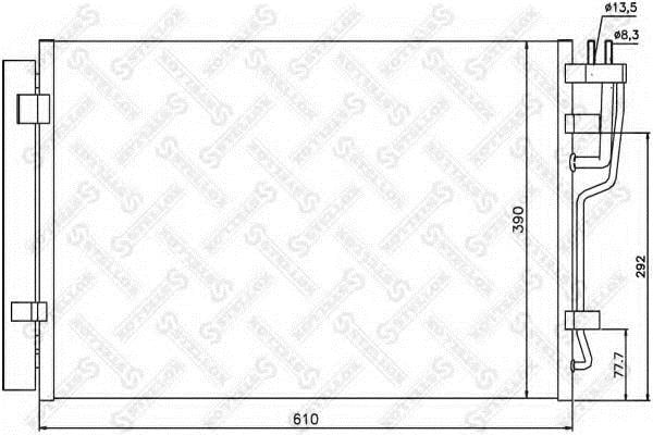 1045102SX Stellox AC Condenser