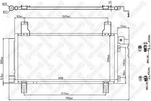 1045119SX Stellox AC Condenser